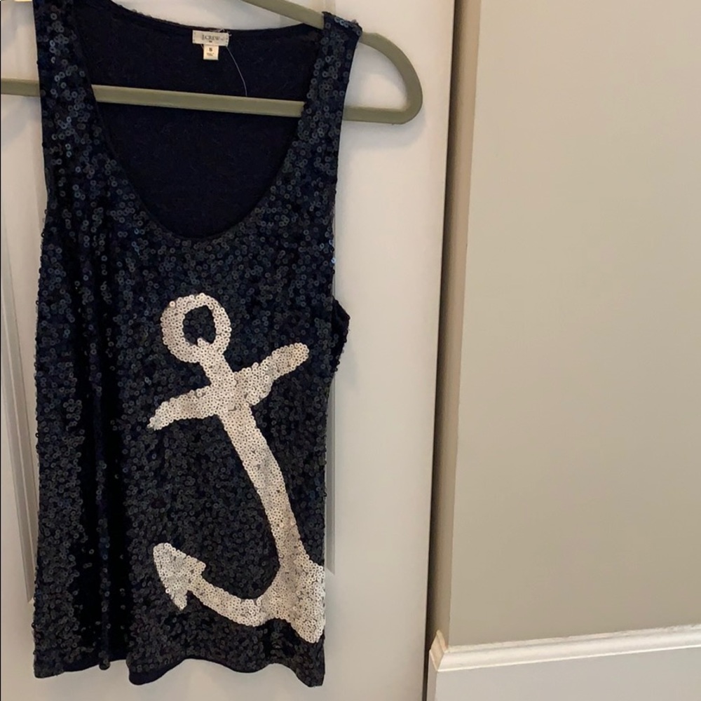 Jcrew Anchor Sequin tank top